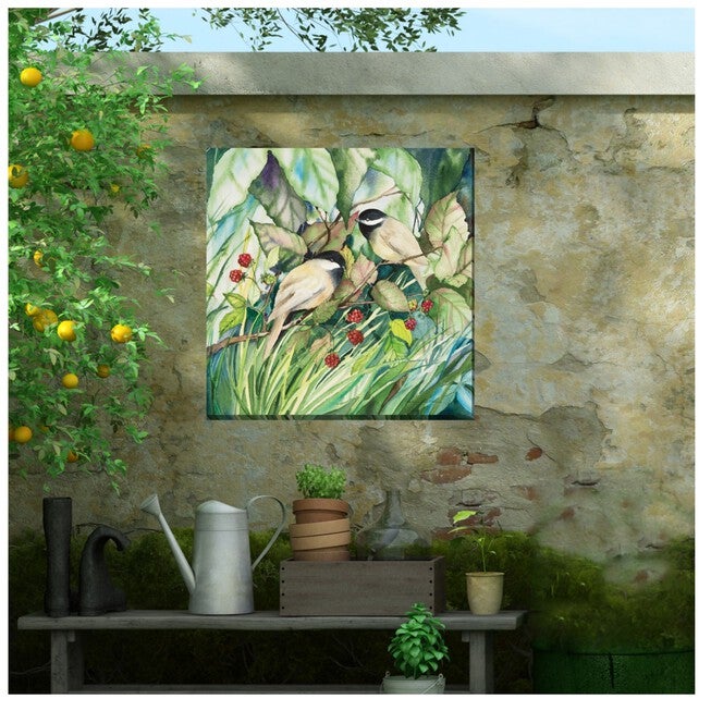 Chickadees Outdoor Art, , on-hover image number 1