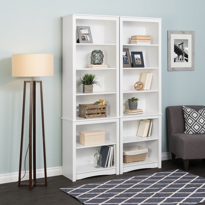 Tall Bookcase, White, , alternate image number 4