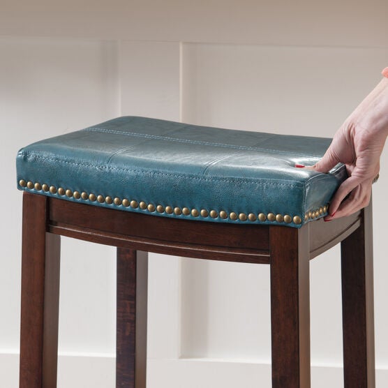 Claridge Faux Leather Upholsterd Seat Bar Stool, , alternate image number null