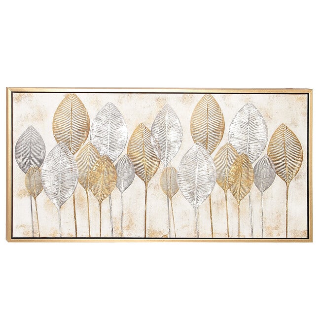 Cosmoliving By Cosmopolitan Brown Canvas Wall Art Framed Wall Art, BROWN, hi-res image number null