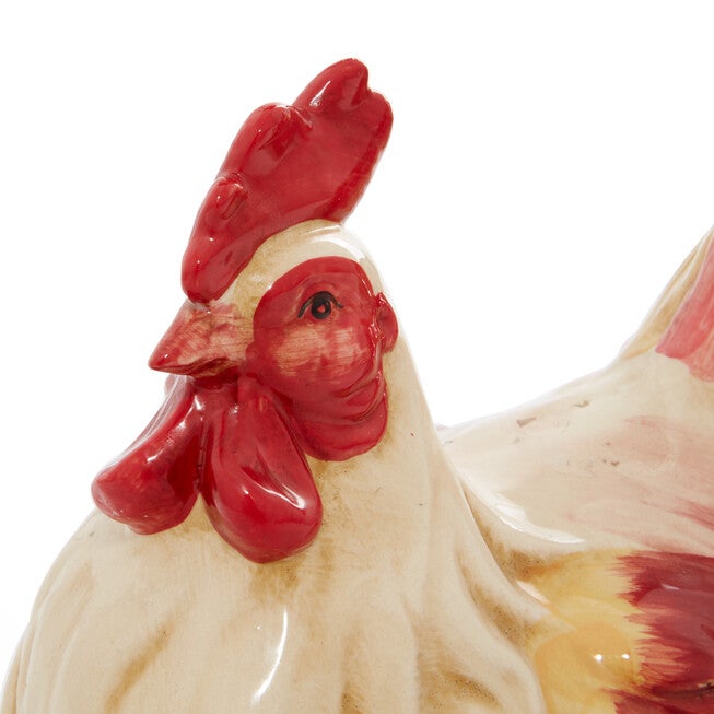 Red Ceramic Farmhouse Birds Garden Sculpture, , alternate image number 4