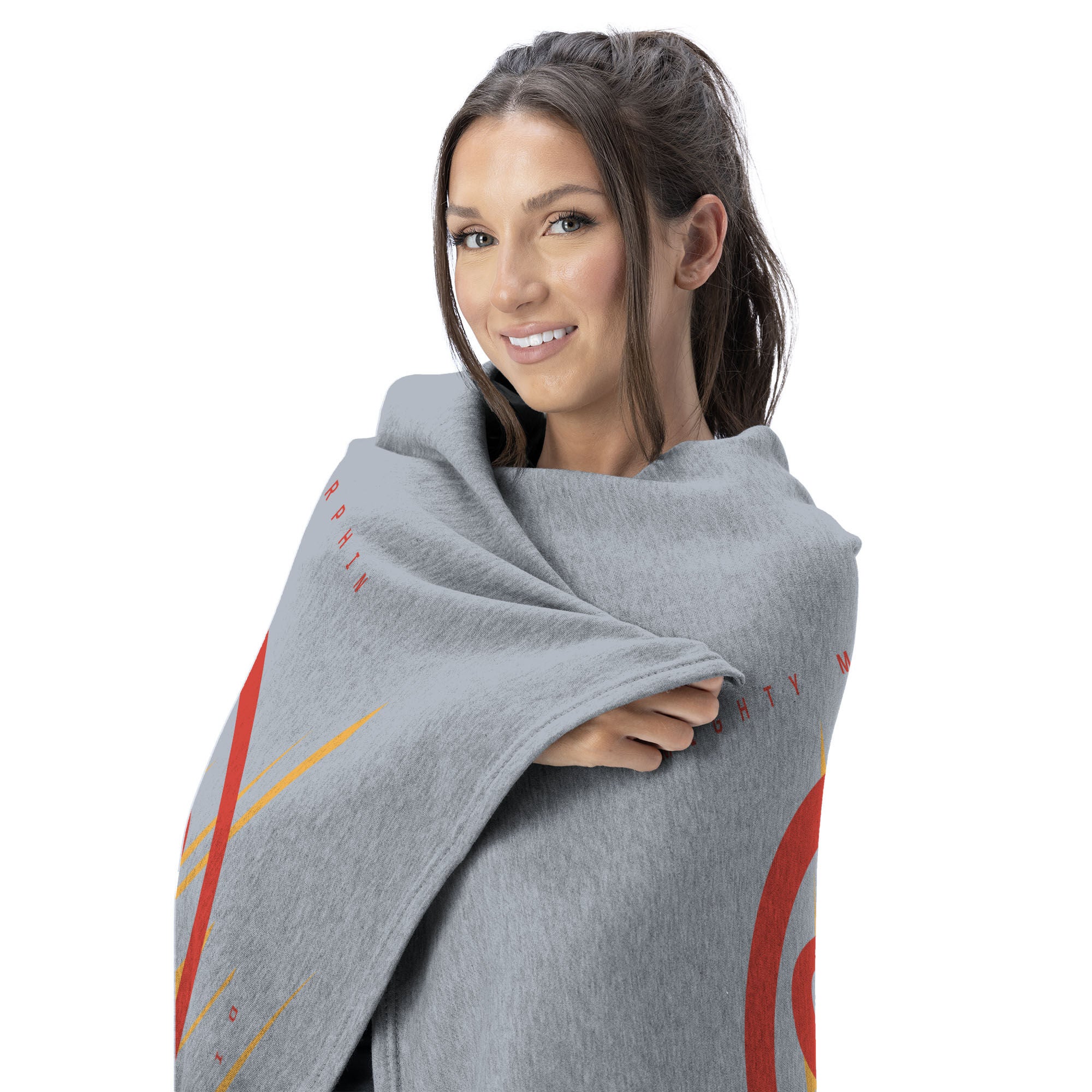 Hasbro Power Rangers Red Ranger Silk Touch Throw Blanket 40X50 Inches, GRAY, alternate image number 2