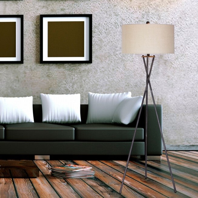 Rust Black 63.5 inches Metal Floor Lamp, , on-hover image number 1