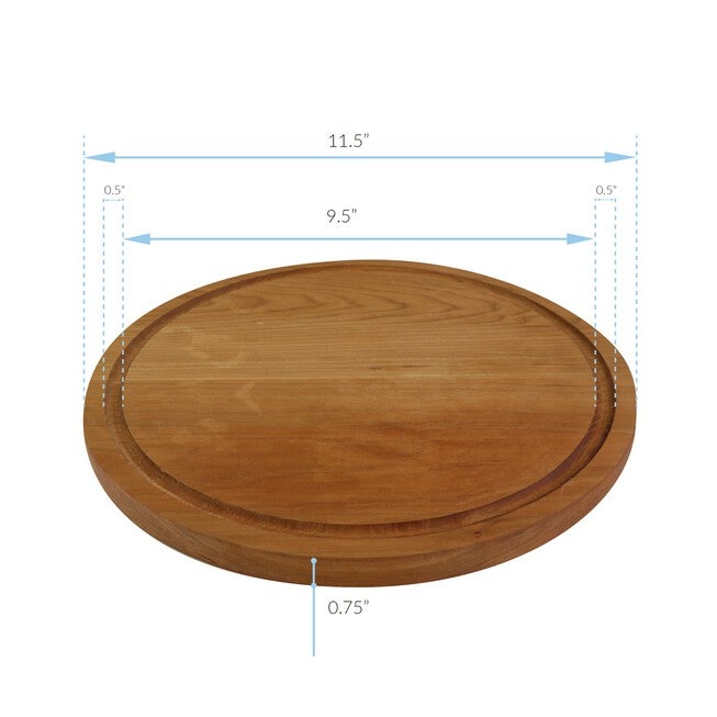 Delice Cherry Round Cutting Board with Juice Drip Groove, , alternate image number 5