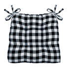 Buffalo Check Tufted Chair Seat Cushions Set of Two, , alternate image number null