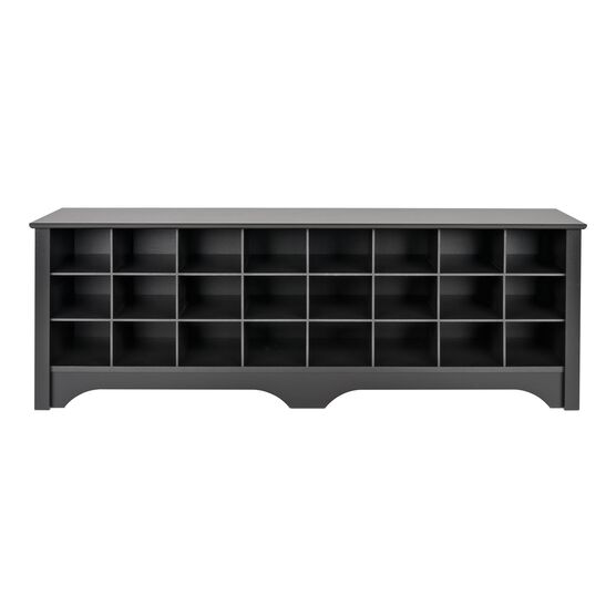 24 Pair Shoe Storage Cubby Bench Closet Space Savers Brylane Home