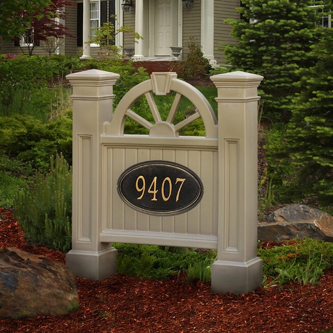 Winchester Address Sign, CLAY, hi-res image number null
