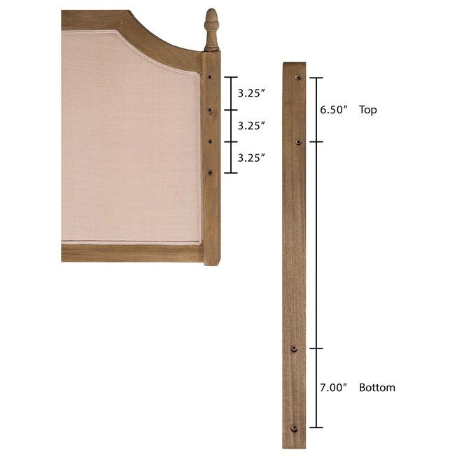 Lourdes Upholstered Headboard, BEIGE, alternate image number null
