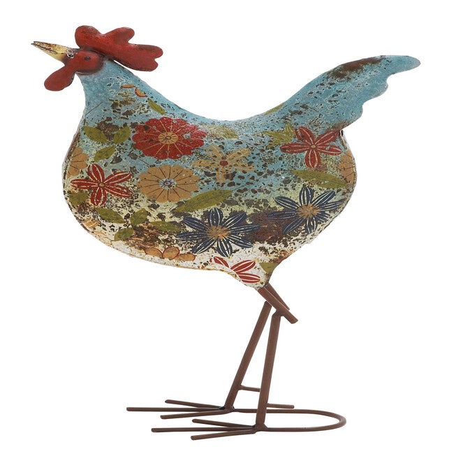 Iron Eclectic Birds Garden Sculpture, MULTI, hi-res image number null