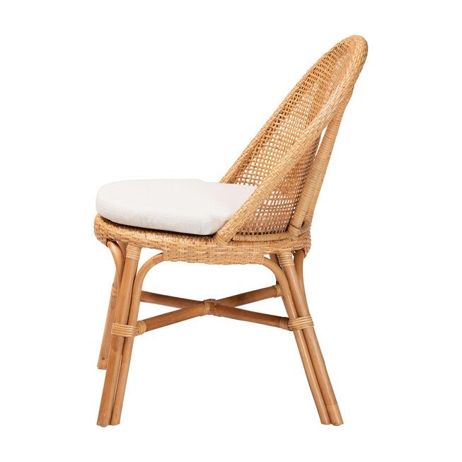 Daniela Bohemian Light Honey Rattan Dining Chair, LIGHT, alternate image number null