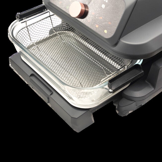 Livwell 6 Quart Glass Container Air Fryer, MATTE GREY, alternate image number null