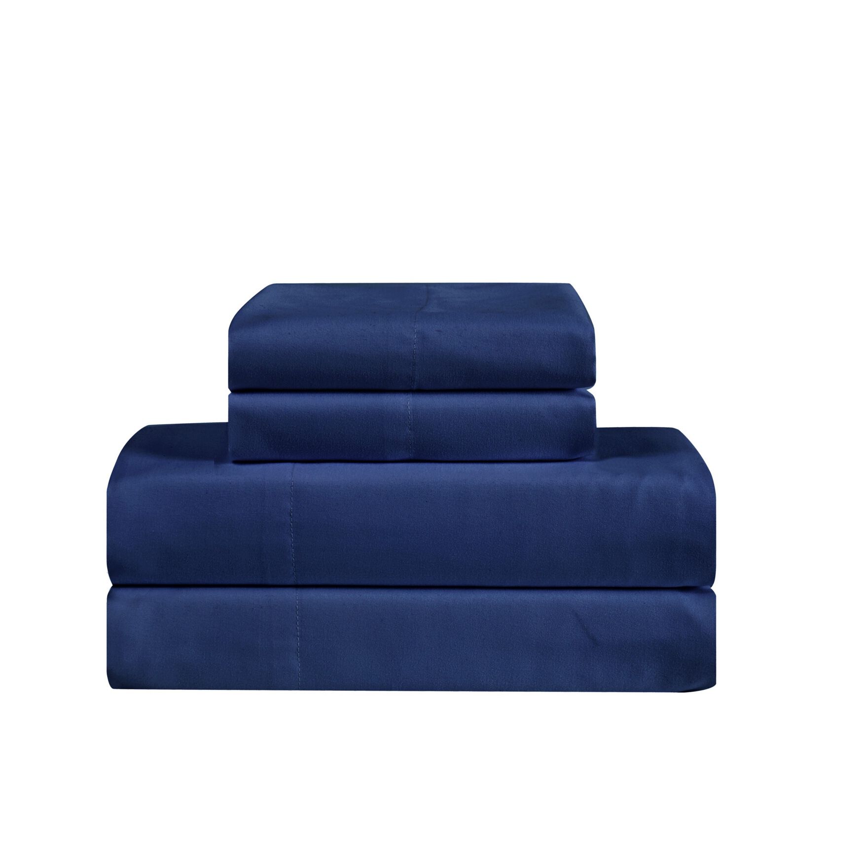 Antimicrobial 4 Piece Sheet Set, NAVY, hi-res image number 0