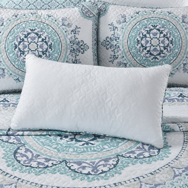 Afton Boudoir Decorative Throw Pillow, WHITE, alternate image number 1
