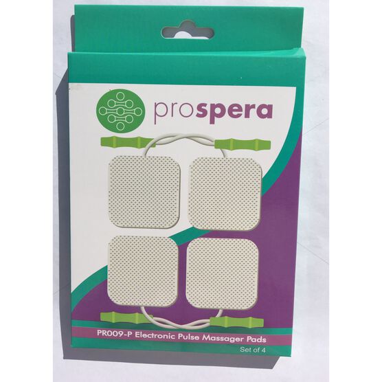Electronics Pulse Massager Refill Pads (4), WHITE, hi-res image number null