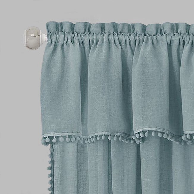 Wallace Window Kitchen Curtain Tier Pair and Valance Set, , alternate image number null