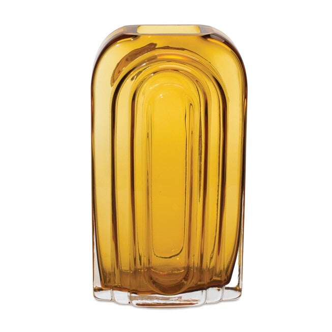 Vase 9.75 inchesH Glass, GOLD, hi-res image number null