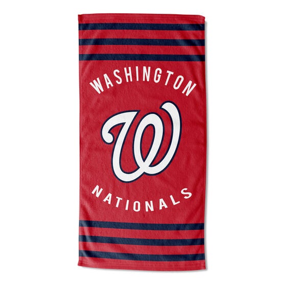 Nationals Stripes Beach Towel, MULTI, hi-res image number null