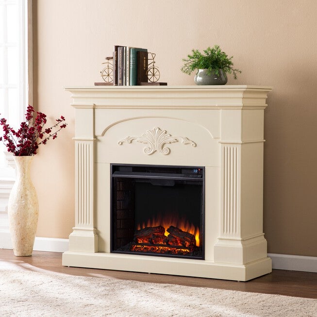 Sicilian Harvest Electric Fireplace, IVORY, hi-res image number 0