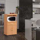 Home Basics Small Wood Microwave Cart, , on-hover image number null