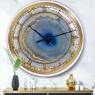 Golden Water Agate Oversized Fashion Wall Clock, GOLD, hi-res image number 0