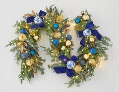 6 Ft. Pre-Lit Midnight Blue Garland