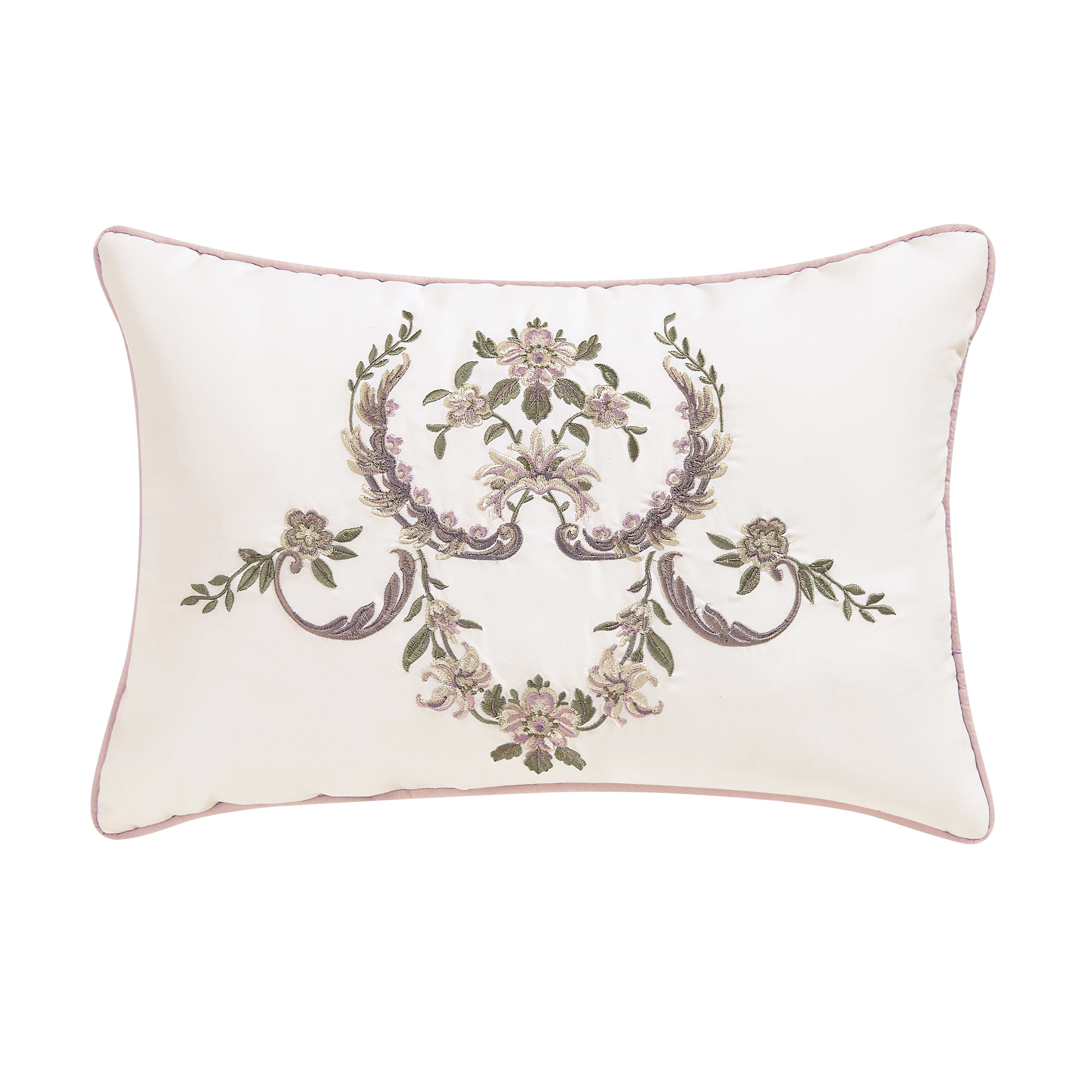 Avant Garden Boudoir Decorative Throw Pillow, BLUSH, hi-res image number 0