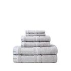 Balio 6 Pc Towel Set 6 Pc Towel Set, WHITE SILVER, hi-res image number null