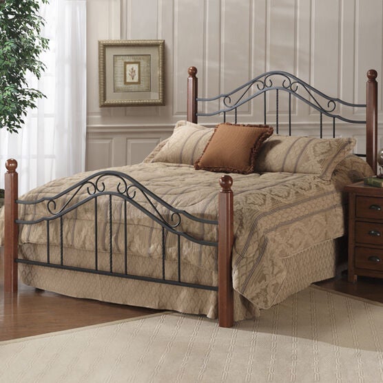 Twin Bed with Bed Frame, 76"Lx40¼"Wx50½"H, IRON Twin Bed with Bed Frame, 76"Lx40¼"Wx50½"H, IRON