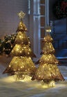 Champagne Mesh Glitter Trees, , alternate image number null