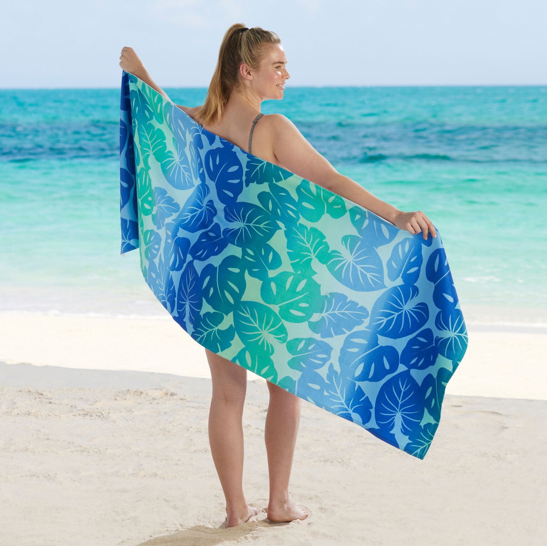 Printed Beach Towel, , alternate image number 2
