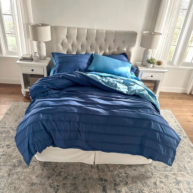 BH Studio Pintucked Duvet Cover, , alternate image number null