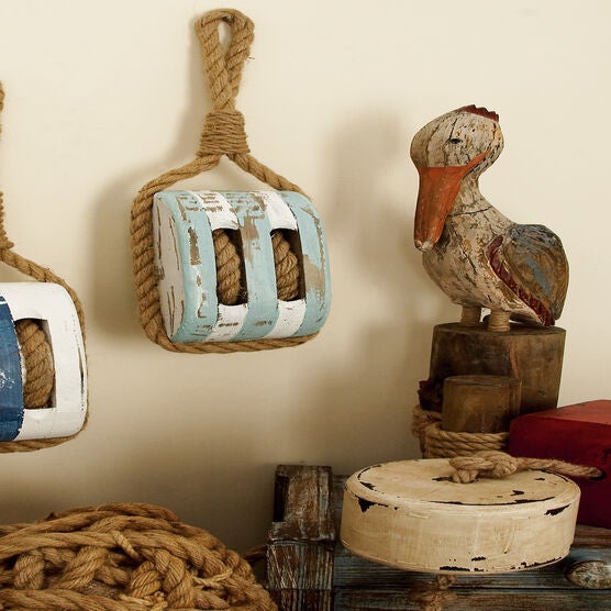 Blue Coastal Wood Wall Décor, , alternate image number null