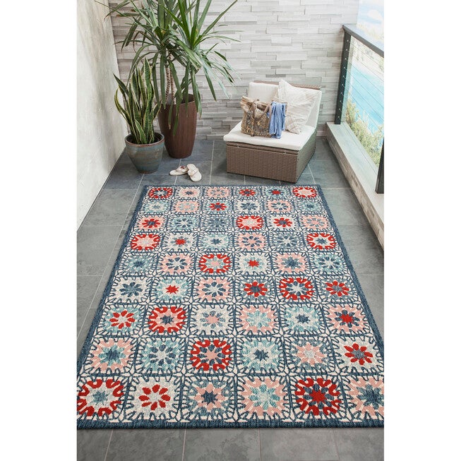 Liora Manne Portofino Boho Tiles Indoor/Outdoor Rug, , alternate image number null