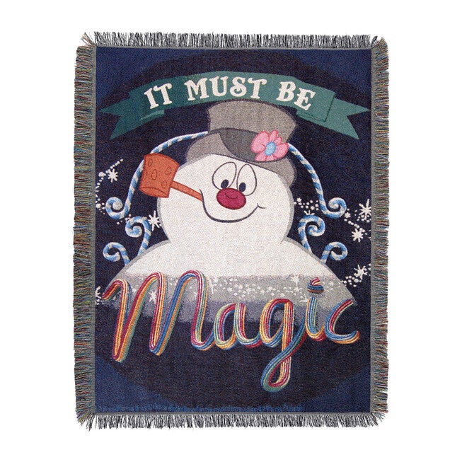 Frosty The Snowmanit'S Magic Woven Tapestry Throw Blanket, O, hi-res image number null