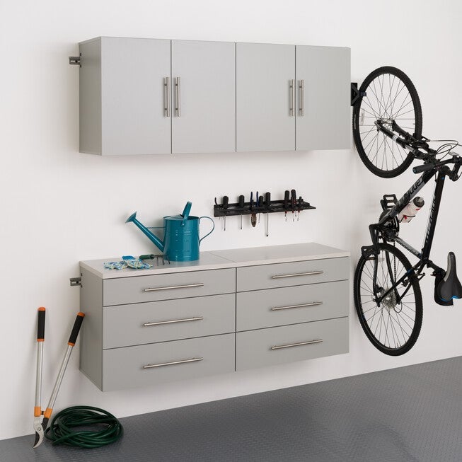 HangUps 60 inches Storage Cabinet Set F - 4pc, Light Gray, LIGHT GRAY, hi-res image number null