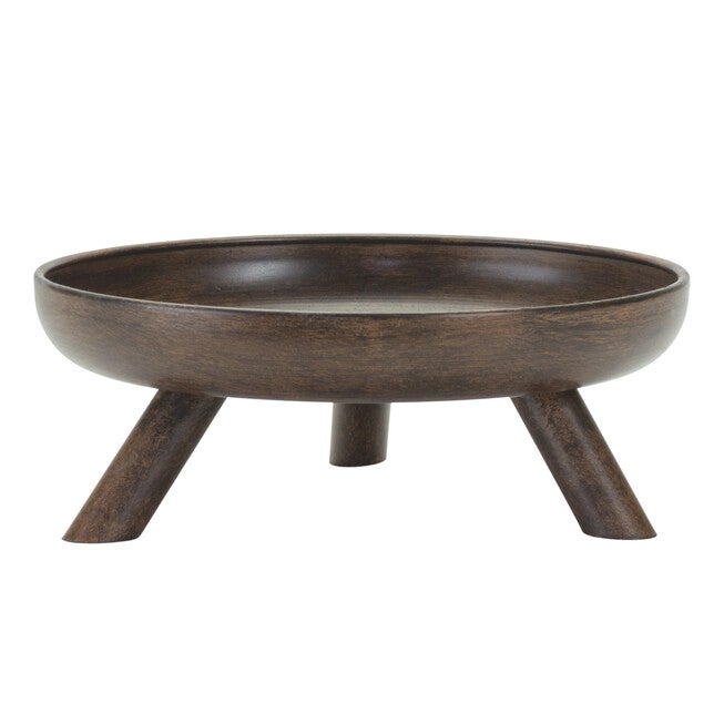 Bowl w/Legs (Set of 2) 7.75 inchesD x 3 inchesH Metal, BROWN, alternate image number null