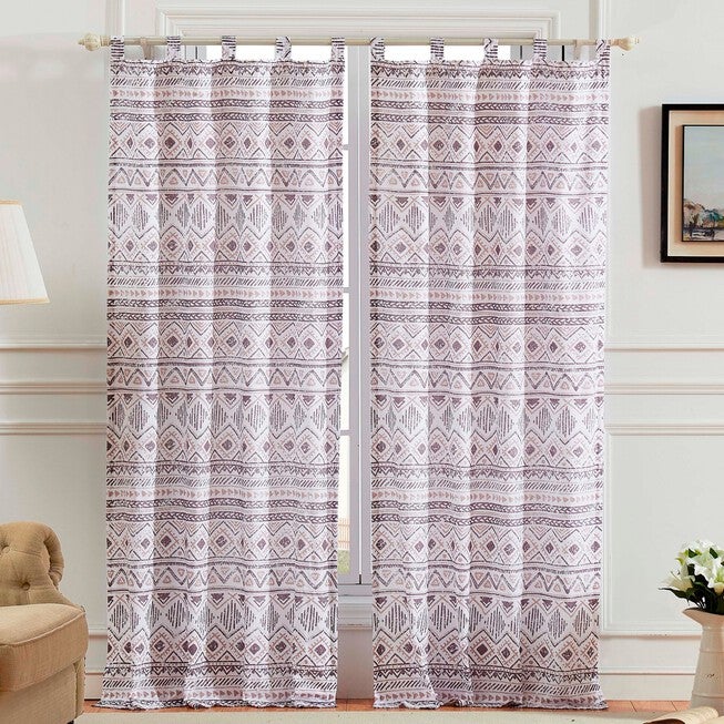 Denmark Curtain Panel Pair , MULTI, hi-res image number 0