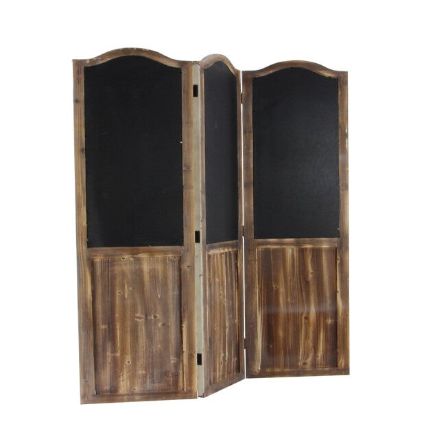 Beige Wood Farmhouse Room Divider Screen, 71 inches x 48 inches x 1 inches, , alternate image number null