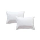 Luxury Hotel Hemstitch White Pillow Sham 2-Pack, WHITE, hi-res image number null
