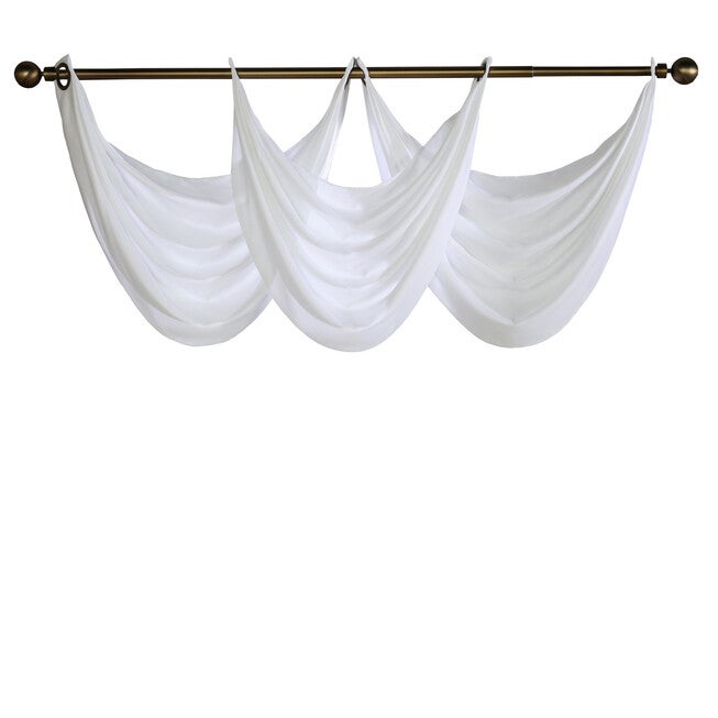 Rhapsody Lined Light Filtering Grommet Ascot Valance, , alternate image number 5