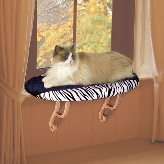 Kitty Cat Sill Zebra, BLACK WHITE, hi-res image number null