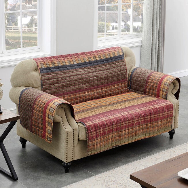 Gold Rush Loveseat Quilted Furniture Protector, MULTI, hi-res image number 0