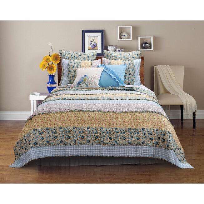 Ditsy Ruffle Quilt Set , MULTI, hi-res image number null