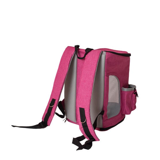 Pet Backpack Pet Carrier In PInk and Gray Combo, , alternate image number null