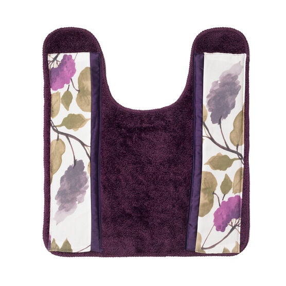 Jasmin Contour Bath Rug, PLUM Jasmin Contour Bath Rug, PLUM