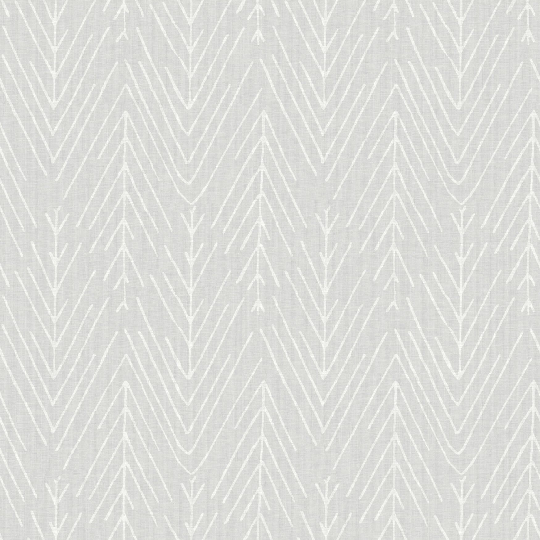 Peel And Stick Wallpaper, HERRINGBONE TWIG GREY, hi-res image number 0
