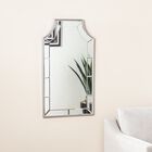 Leaston Decorative Wall Mirror, SILVER, hi-res image number null