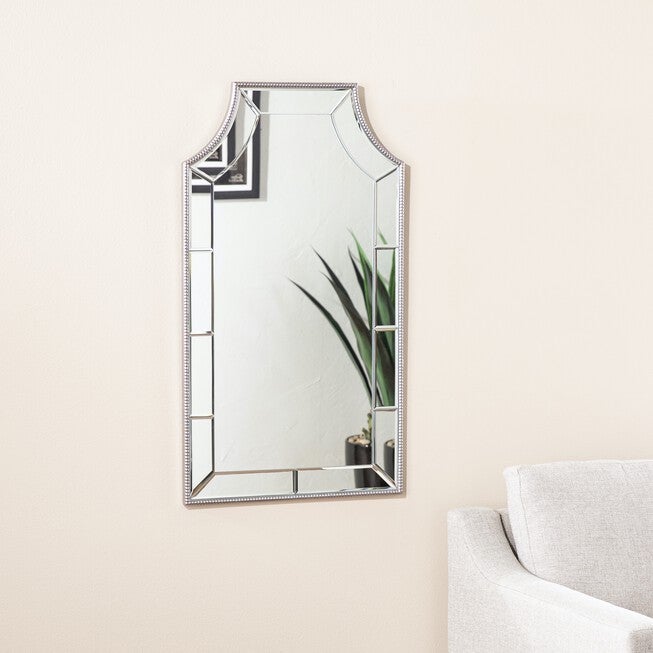 Leaston Decorative Wall Mirror, SILVER, hi-res image number 0
