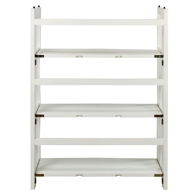 3-Shelf Folding Stackable Bookcase 27.5 inches Wide-White, , alternate image number 3