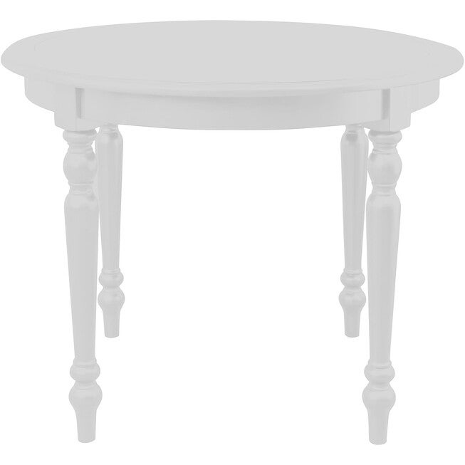 Philippe Round Dining Table, White, WHITE, alternate image number null